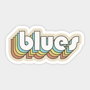 Retro Blues Sticker